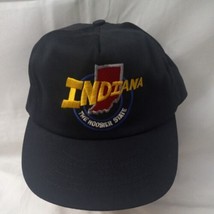 Vintage Indiana Hoosier State United Hatters Cap &amp; Millinery Snapback Hat USA - £19.83 GBP