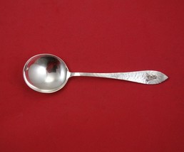 Antique Hammered by Shreve Sterling Silver Cream Soup Spoon Applied Mono &quot;A&quot; - £70.43 GBP