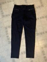 Ann Taylor Ponte Pants Skinny Ankle Work Pants Blue Sz S Flat Zipper Poc... - £21.42 GBP