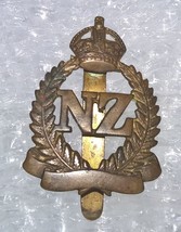 New Zealand Army Cap Badge Scroll Blanked Home Front Item? - $24.95