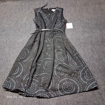 NWT Calvin Klein Formal Dress Women Size 4 Black with Thin Belt - $39.27