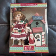 Classic Treasures - Girl Santa&#39;s Toy Shop Special Edition Collectible Doll New - £26.57 GBP