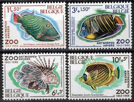 ZAYIX Belgium B832-B835 MNH Semi-Postal Tropical Fish Marine Life 071823S165M - £1.53 GBP