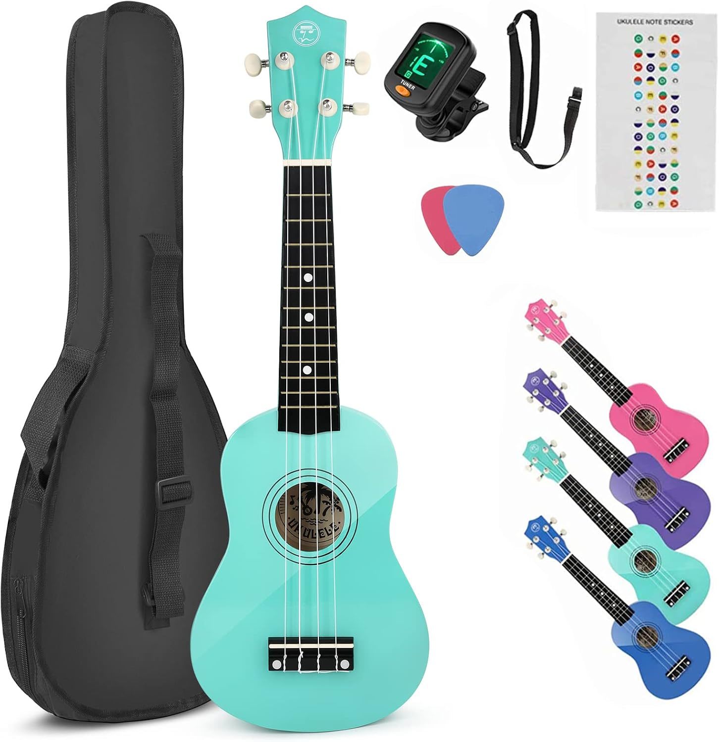 Mustar Soprano Ukulele Kids Ukulele For Beginners - 21 Inch Small Guitar... - $44.99