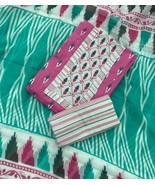 Pure Cotton Work Suits- Cotton Suits-Unstitched Suit Set For Women and G... - $55.00