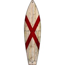 Alabama State Flag Novelty Mini Metal Surfboard MSB-100 - £13.35 GBP