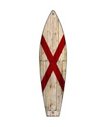 Alabama State Flag Novelty Mini Metal Surfboard MSB-100 - £13.54 GBP