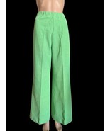 VTG Glen Of Michigan Green Bell Bottom Wide Leg Pants Side Button 30”Wx30” - $544.64 MXN