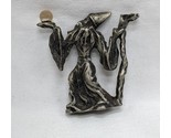 DND RPG Wizard With Crystal Ball Pewter Miniature Acessory 2&quot; - $43.55