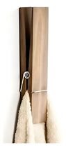 12" Wooden Wall Mounted Hooks Oversized Clothes Pins for Bathroom, Kitch... - $14.68+