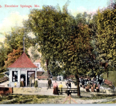 Siloam Spring Excelsior Missouri Postcard Vintage Postmarked 1911 Frankl... - £9.89 GBP