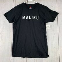 Malibu California Surf Hanes Nano-T Medium Black Tshirt New Men - $9.49