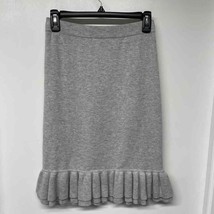 J.Crew Womens Solid Gray Trumpet Pull On Wool Blend Sweater Skirt Size 2/XS - £26.80 GBP