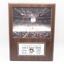 Pittsburgh Penguins NHL Hockey Plaque Photo Console Énergie Centre Premier Jeu - £97.01 GBP