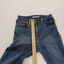 Levi’s 721 High Rise Skinny Jeans Womens Blue Stretch Jeans Size 26 Fits (24×29) image 7