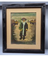 Vintage Simon Karczmar Judaica Painting, Chassid and Sukkot Daled Minim,... - $4,233.17 MXN Vintage Simon Karczmar Judaica Painting, Chassid and Sukkot Daled Minim,... - $4,233.17 MXN