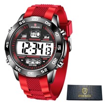 LIGE Fashion Date Men Watches Male Clock Silicone  Sport Mens Wrist Watch Hodink - £38.37 GBP