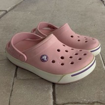 Crocs Crocband Unisex Pink Beach Travel Slip On Clogs Size Women 6 Men 4 - $36.89