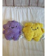 Animal Adventure Purple Yellow Blobblings Baby Stuffed Plush Rattle - £11.21 GBP