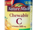 Nature Made Chewable Vitamin C 500 mg Orange Flavor 150 tablets 4/2025 F... - £11.77 GBP