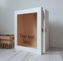 Deep  Shadow Box WHITE Glass door 8&quot; x 10&quot; x 4&quot; INSIDE DIMENSIONS - $1,161.91 MXN