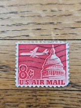 US Stamp US Air Mail 8c Used C64 - $18.81 MXN