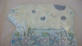 Cast Resin Pig or Hog with Corn Wall Sign - £31.97 GBP