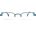 Iyoko Inyake Gafas Monturas IY503 Col.4 Azul Rectangular Borde Medio 44-... - £74.67 GBP