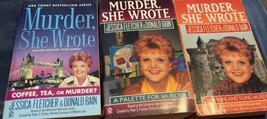 Lot of (3) MURDER SHE WROTE Paperback Mystery Novels Palette For Murder And More - £9.47 GBP