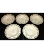 5pc Antique Edwin M Knowles 1930&#39;s China Hostess Rimed 6.75&quot; BERRY Bowl ... - $944.61 MXN