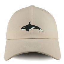 Trendy Apparel Shop Orca Killer Whale Solid Adjustable Unstructured Dad Hat - Be - £15.71 GBP