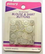 Allary Assorted Blouse and Shirt Buttons Mixed Sizes - 50 COUNT - $7.88