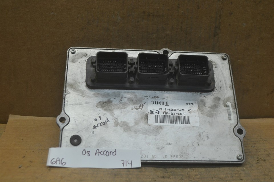 08-09 Honda Accord 3.5L Engine Control Unit ECU 37820R70A62 Module 714-6a6 - $36.25