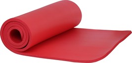 Yoga mat 72&quot; X 24&quot; - Extra Thick Exercise Mat - Red - £14.57 GBP