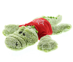 Large Green Alligator Red I Love You Shirt Valentines Plush Supe - £29.30 GBP