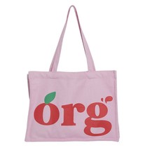 New Student Canvas Shoulder Bag Girls Pink Korean Letter Printing Female Handbag - £21.26 GBP
