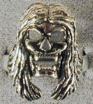 1 DELUXE LONG HAIR SKULL SILVER BIKER RING BR116 mens NEW jewelry RINGS ... - $228.86 MXN 1 DELUXE LONG HAIR SKULL SILVER BIKER RING BR116 mens NEW jewelry RINGS ... - $228.86 MXN