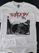Tragedy white shirt - punk t-shirt - punk clothing - hardcore punk - crust - $20.00