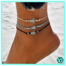Turtle Charm Anklet - Donating Profits to Save Injured Sea Turtles  - £3.83 GBP
