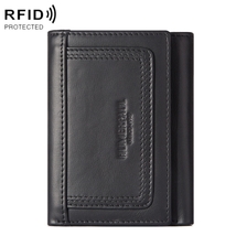 Humerpaul BP992 Men’s Wallet, Top Leather, Zippered, Anti-theft RFID protected - £27.97 GBP