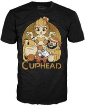 Cuphead Video Game Cuphead with Bosses Animation Art T-Shirt UNWORN - £13.69 GBP+
