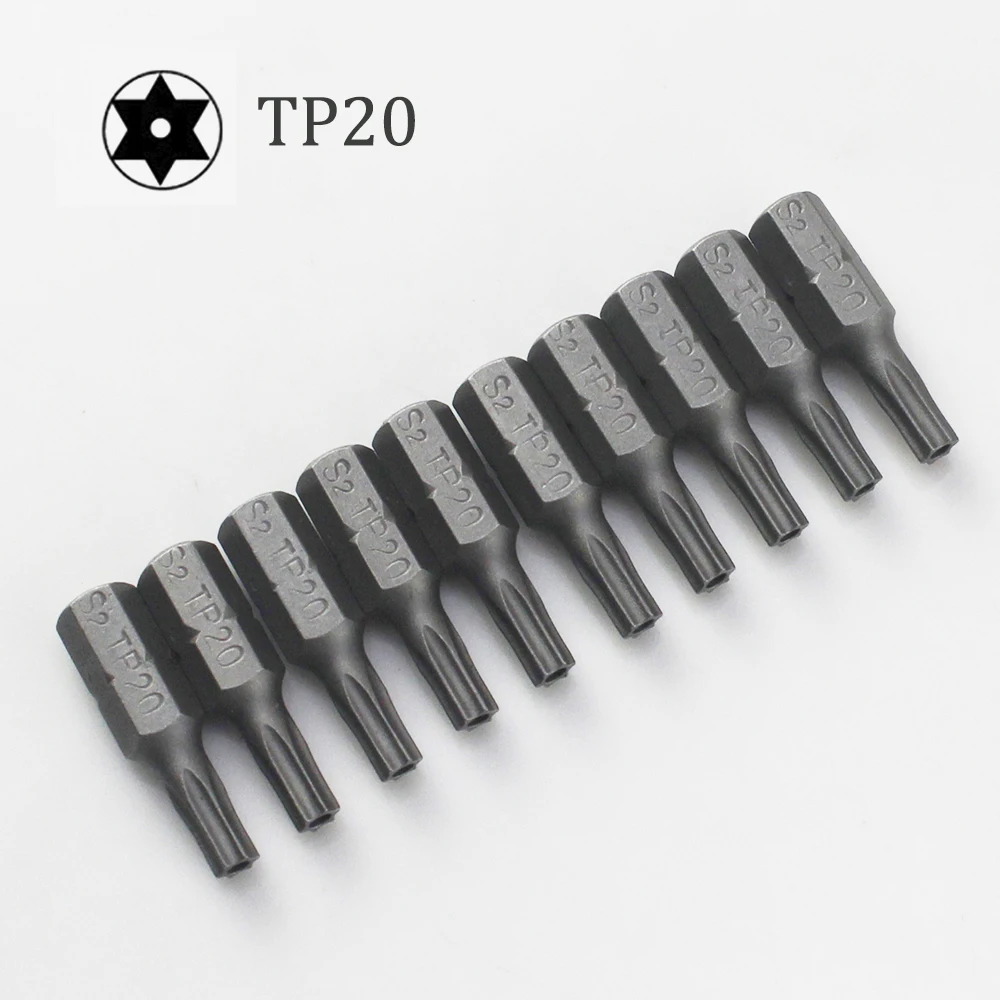 10pcs/lot 25mm Torx Screwdriver Bits With Hole T10 T15 T20 T25 T27 T30 T... - $162.70