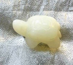 Fabulous Vintage Carved Jade Turtle Brooch 1 1/2&quot; - £15.67 GBP