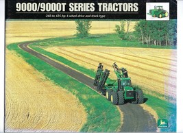 Vintage John Deere 9000 9000T Tractor Dealer Brochure 4-Wheel Drive TRACK-TYPE - £19.54 GBP
