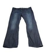 Kenneth Cole Jeans Men&#39;s 38 X 32 Blue Denim 5-Pockets High-Rise Straight... - £22.82 GBP