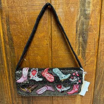 Viral TikTok Cowboy Cowgirl Boots Beaded Bag - Made In India - $75.00