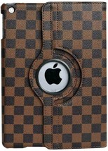 Apple Ipad Mini 1 2 3 Gen (Mini) - Brown Squared Rotating Stand Cover Case Pouch - £22.72 GBP