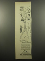 1950 United States Rubber Lastex Ad - Thanks for a wonderful summer - $18.49