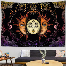 Tapestry Wall Hanging Hippie Sun and Moon Bohemian Hippy homedecoration tapestry - £10.81 GBP+