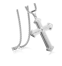 Men&#39;s Stainless Steel Nail Lord&#39;s Prayer - £49.76 GBP